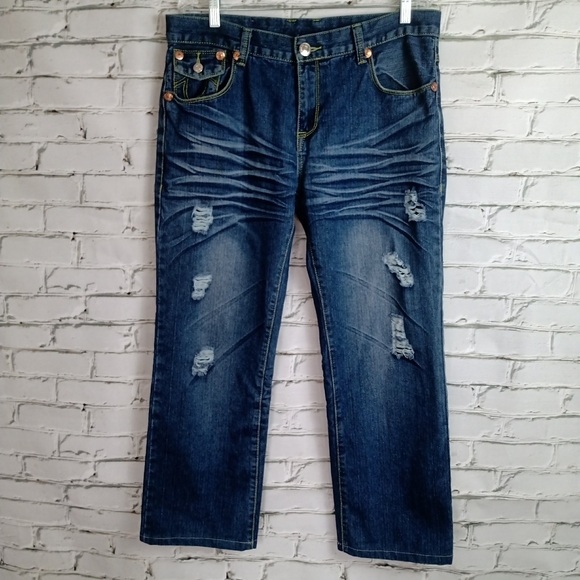 🔥SOLD🔥 TRUE RELIGION Mens Joey Super T Jeans 36 - Picture 2 of 13